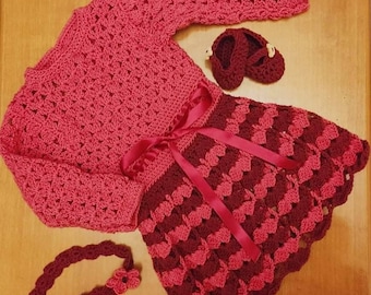 Baby girl dress and accessories