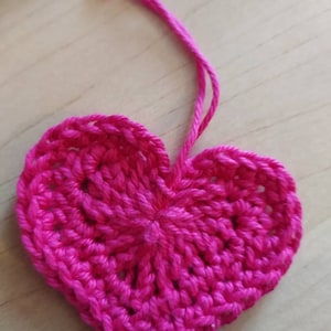 Crochet heart applique