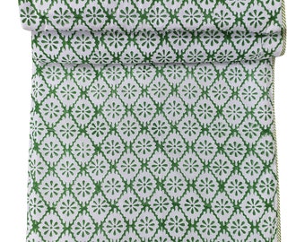 Ikat Hand Block Printed Dohar, Handmade Blanket Bedspread Throw, Ac Comforter, Bedding Throw, Bedroom Decor Throw Twin/King/Super King