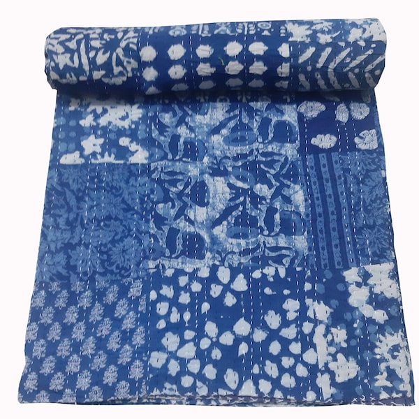 Indigo Quilt - Etsy