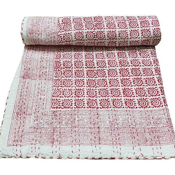 Kantha Bed Cover Etsy