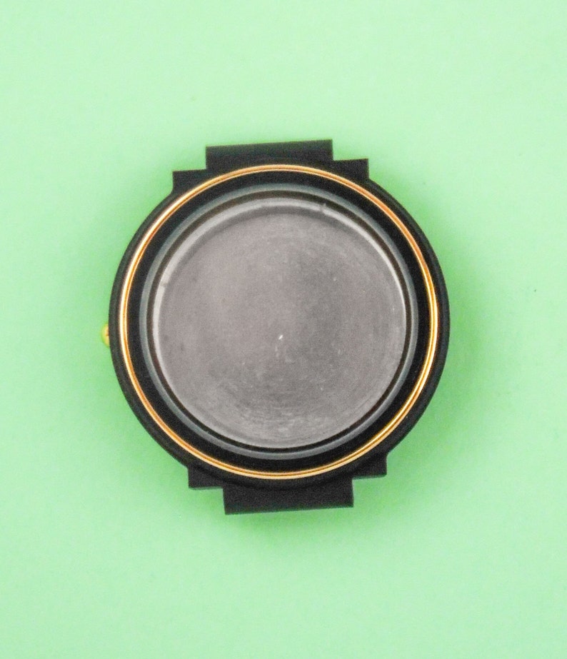 Vintage Swiss Watch Case black*Gold Stainless Steel Besel Metal Vintage Swiss Watch Case black*Gold Stainless Steel Besel Metal
