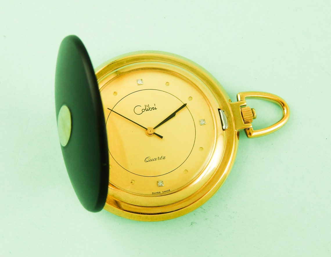 Vintage Antic Colibri Pocket Watch Swiss Made Assembling in Etsy