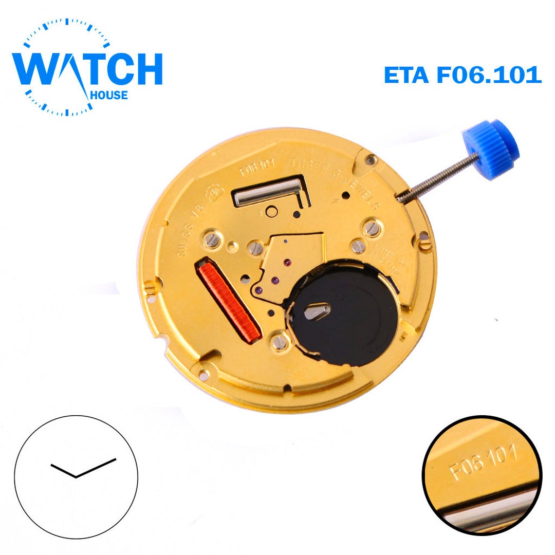 ETA F06.101 Swiss Watch Movement 2 Handsheight3.65. - Etsy