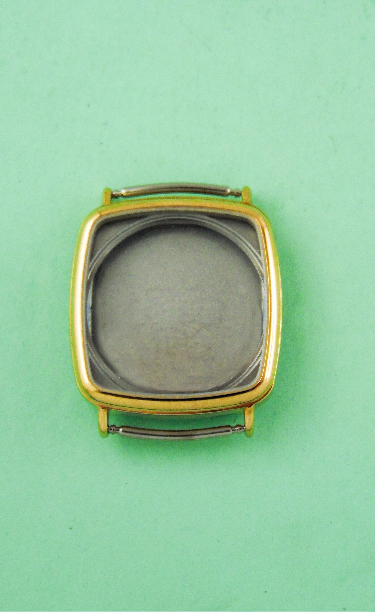 Vintage Swiss Watch Case Stainless Steel Water Resistant Etsy