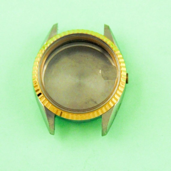 Vintage Original Swiss Watch Case Stainless Steel Water Etsy