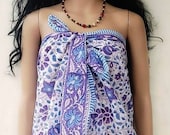 Indian cotton sarongs hand block print Bikini Cover Up Neck Scarf Plus Size Scarves 72 x 42 inch Women Beach Wear Comfort All Season Boho