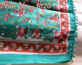 Indian cotton sarongs hand block print Bikini Cover Up Neck Scarf Plus Size Scarves 72 x 42 inch Women Beach Wear Comfort All Season Boho