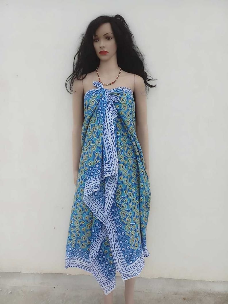 Indian cotton sarongs hand block print Bikini Cover Up Neck Scarf Plus Size Scarves 72 x 42 inch Women Beach Wear Comfort All Season Boho
