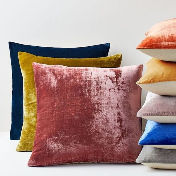 Terracotta Velvet Pillow Etsy