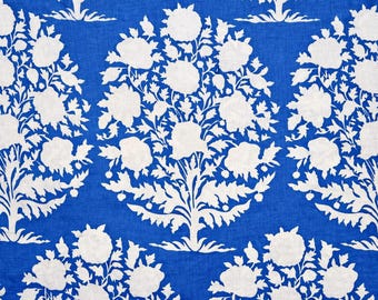 Prachtige poppy bloem handblok bedrukt 100% katoen op maat gesneden, Indiase stof, stof kussenhoes, stof voor gordijnen