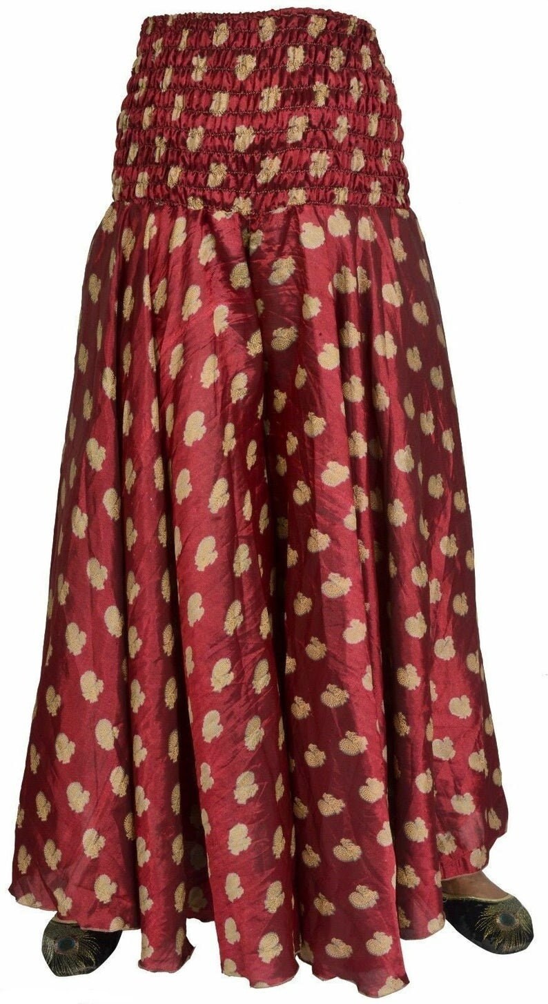 Wholesale Lot 10 Pcs Vintage Sari Printed Boho Gypsy Palazzo Pants Trousers