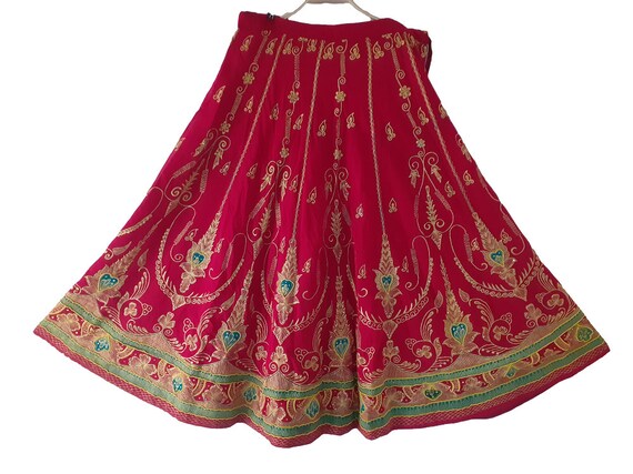 Indian Skirt Vintage Traditional Woman Wedding Le… - image 1