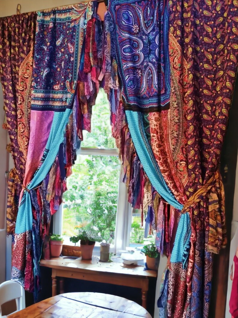 Crystal Suncatcher Beaded Curtain, Window Valance, Bohemian Decor, Crystal  Veil, Wall Decor, Gift for Home, Rainbow Maker, Fiart 