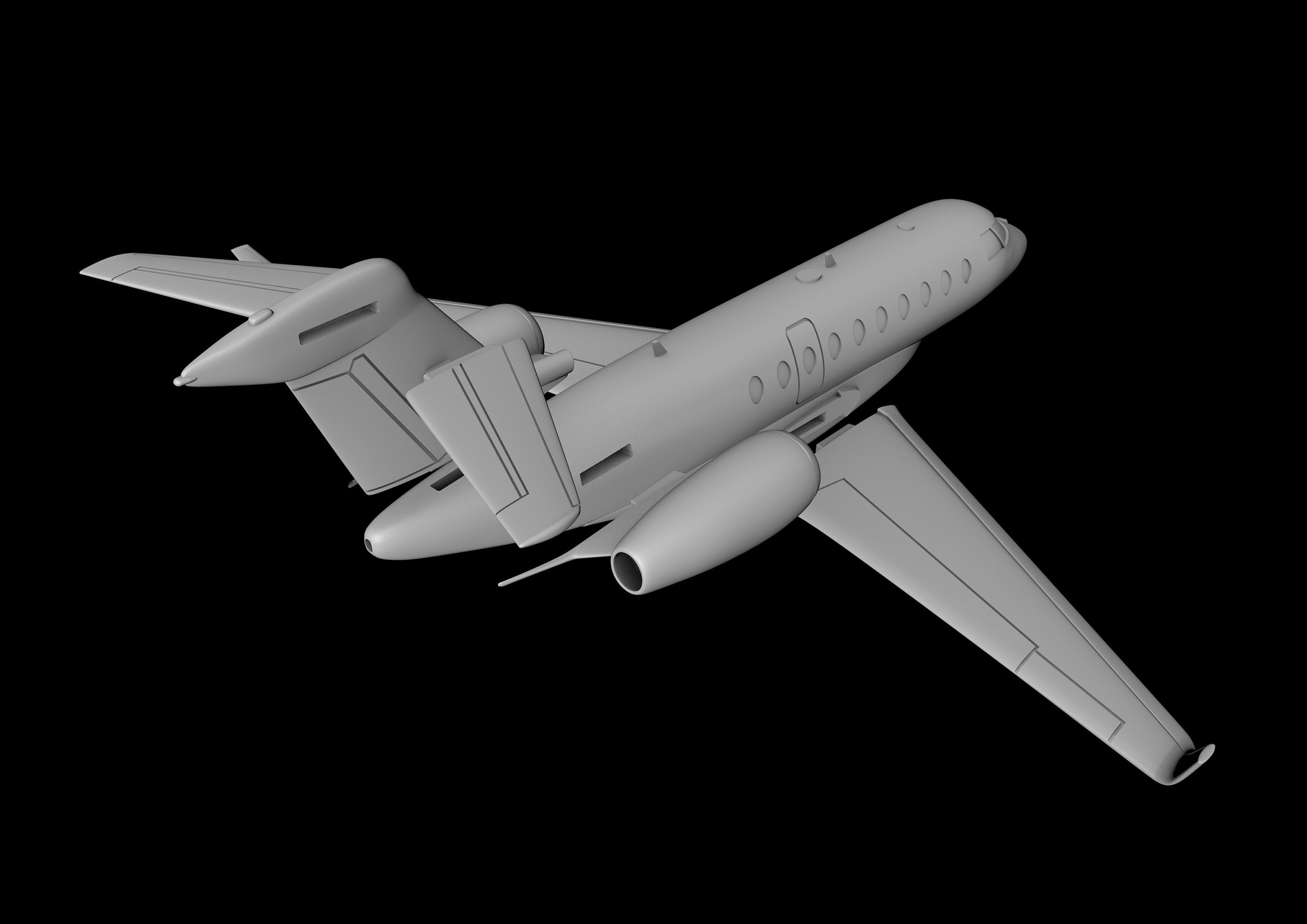 Gulfstream G280 3D Model Ready to Print Scale 1:48 Stl Files - Etsy