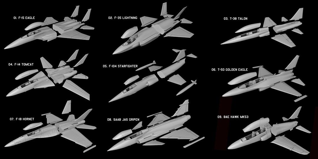 PACKAGE 02 9 PLUS 1 AIRCRAFTS Stl Files Of Various Aircraft Model Etsy package-02-9-plus-1-aircrafts-stl-files-of-various-aircraft-model-etsy