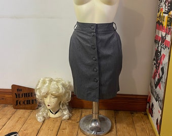 Grey Pencil Skirt by Clockhouse