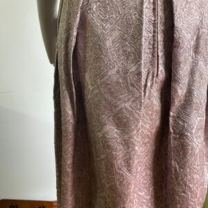 1950s Vintage Dress in light pink brocade fabric image 8