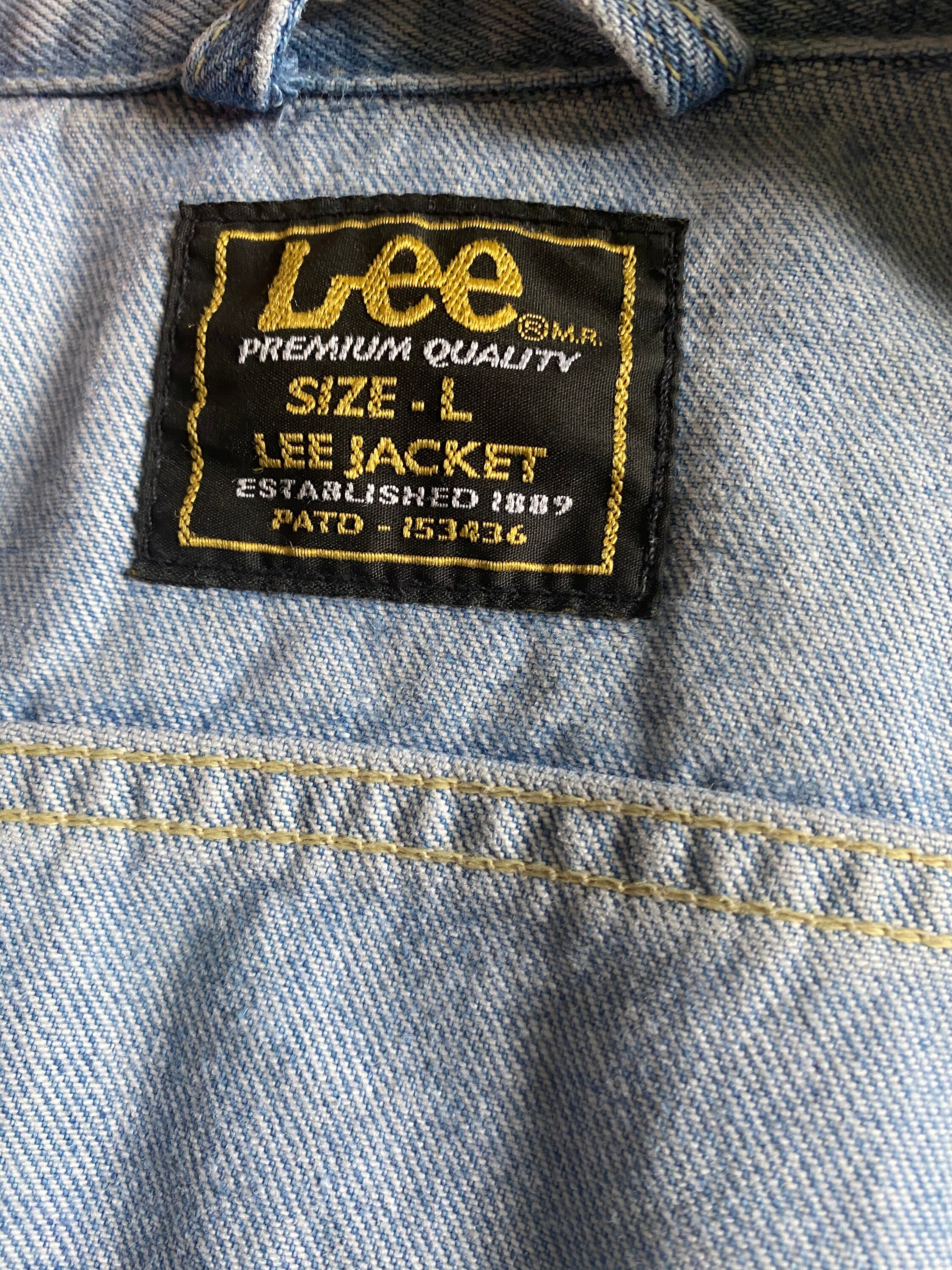 Vintage Lee Denim Jacket in a Bleached Wash and Trucker Style - Etsy