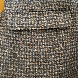 Vintage Harris Tweed Jacket Blazer in Blue and Grey Tweed for 42 Chest ...