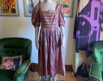 1980s Striped Aline Dress by Alpentraum