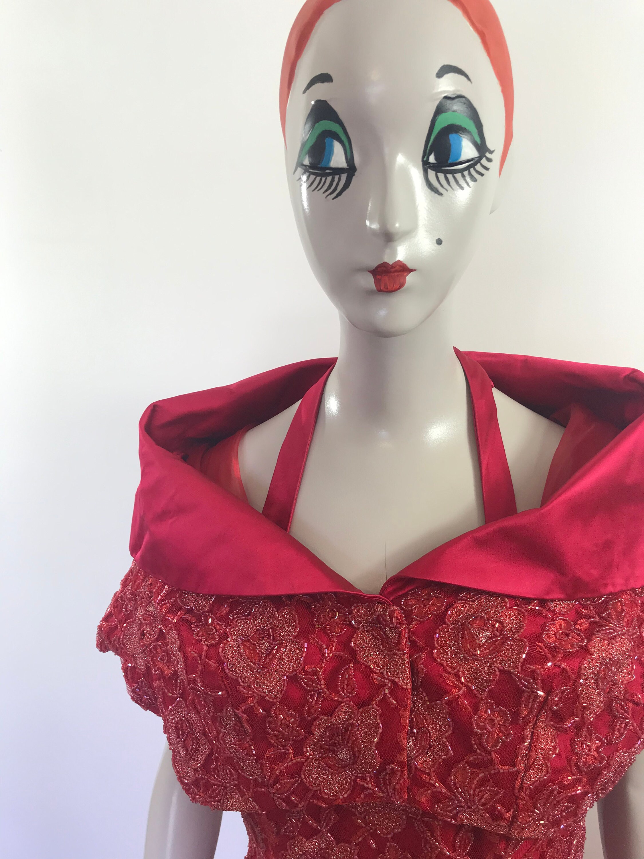 Ballroom Dress / Dance Dress / Full Skirt Dress / Vintage Prom Dress