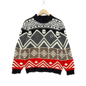 RARE! KENZO GOLF Knitwear Sweatshirt Crewneck Sweater Pullover Jumper Long Sleeve Hip Hop Swag Rap Tee Shirt 90s vintage knit
