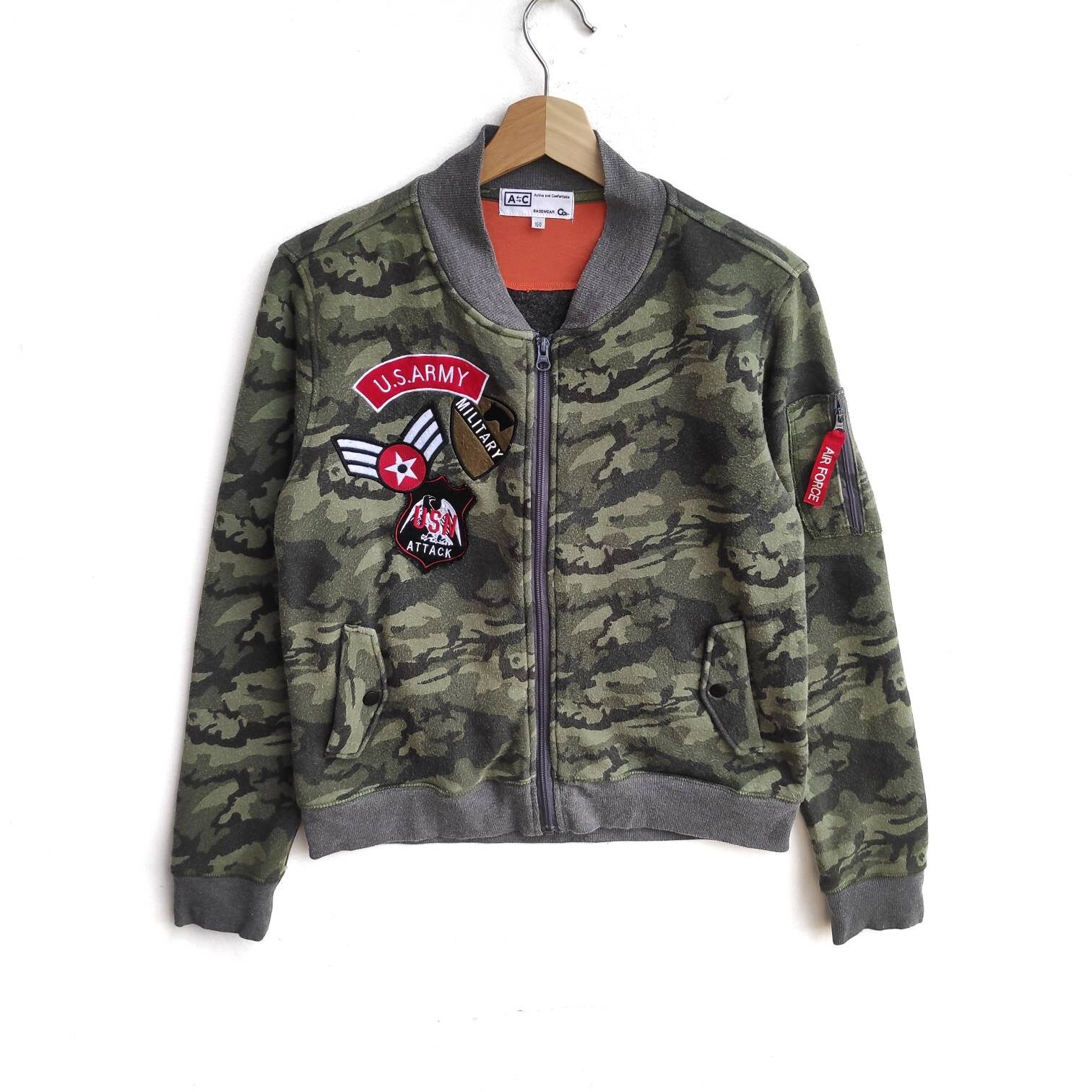 Camo Bomber Jacket - Etsy