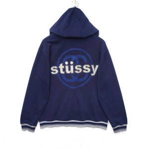 Authentic Stussy Hoodie Sweater Pullover Sweatshirt Big Logo Spell Out  Skatewear Surfwear Streetwear Size S -  Israel