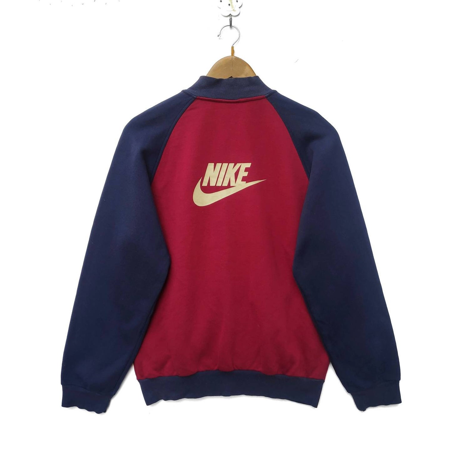 Nike Varsity Jacket Pullover Sweater Jumper Embroidery Swoosh | Etsy