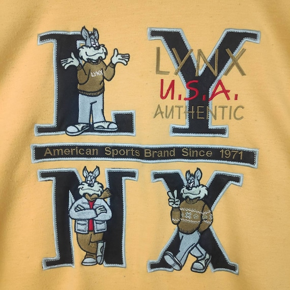 Vintage LYNX USA Sweatshirt Sweater Pullover Crew… - image 5