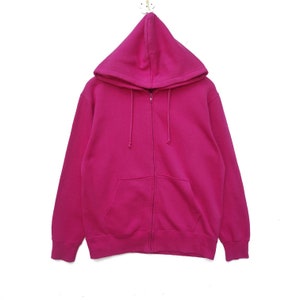 Plain Pink Hoodie Sweatshirt Sweater Pullover Long Sleeve Large Size Streetwear Sportswear Hip Hop Swag Rap Tee Pastel light colour Dope