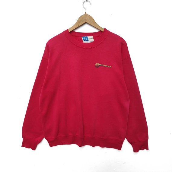 Vintage SMP Clothing Sweatshirt Red Sweater Crewneck Large