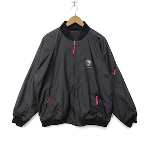 T&C Reversible Bomber Jacket Black Sweater Large Size Jumper Hip hop Swag 90s MA-1 Flyers Jacket Surf Design Surfing Streetwear hawaii