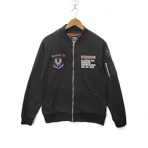ジャケット・アウター ALPHA INDUSTRIES MA-1 (Tennessee Germany Alpha Industries MA-1 Leather Sleeve Varsity Jacket | Saks
