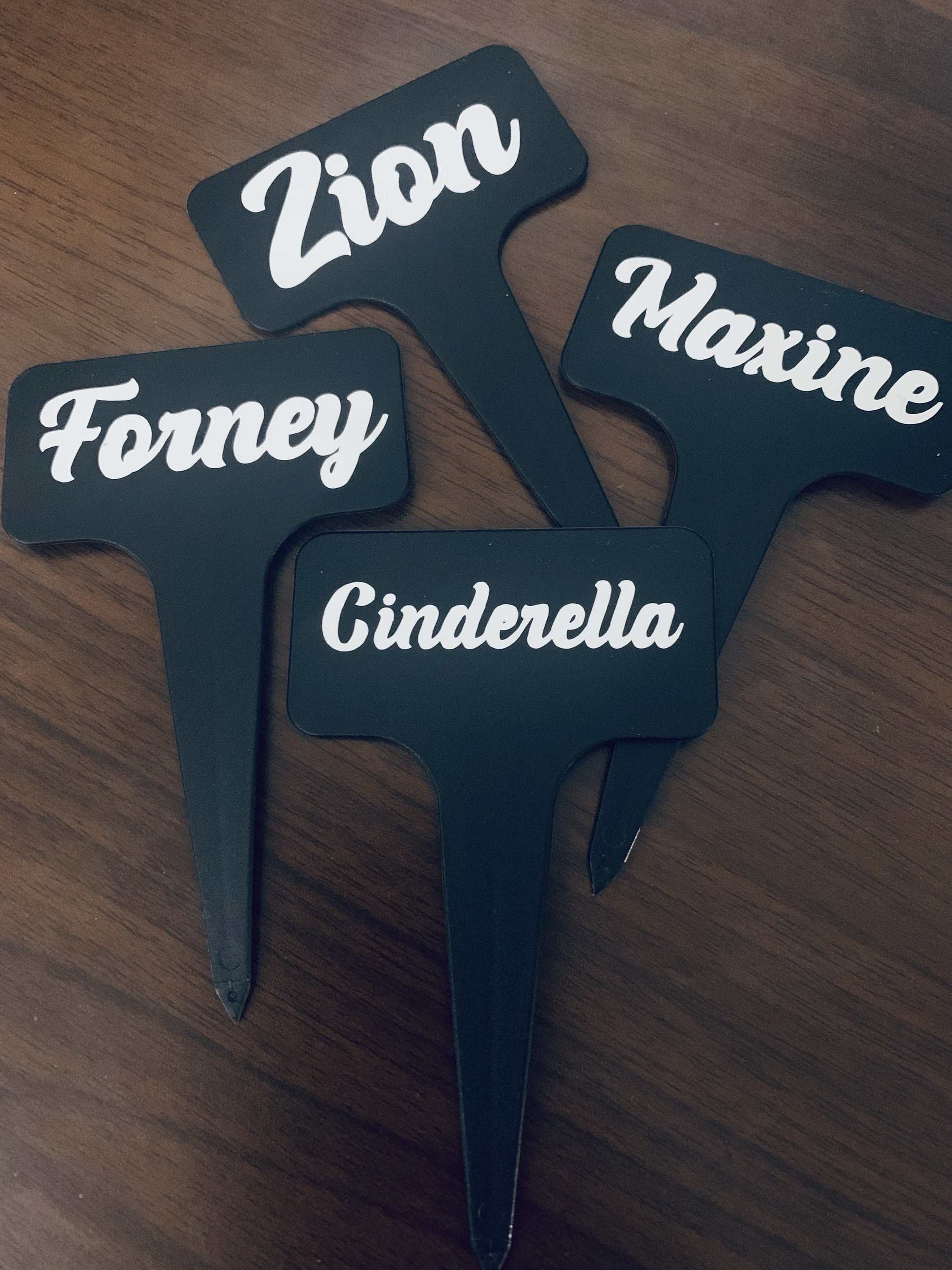 Customizable Plant Name Tags Plant Identification Plant Tag Etsy