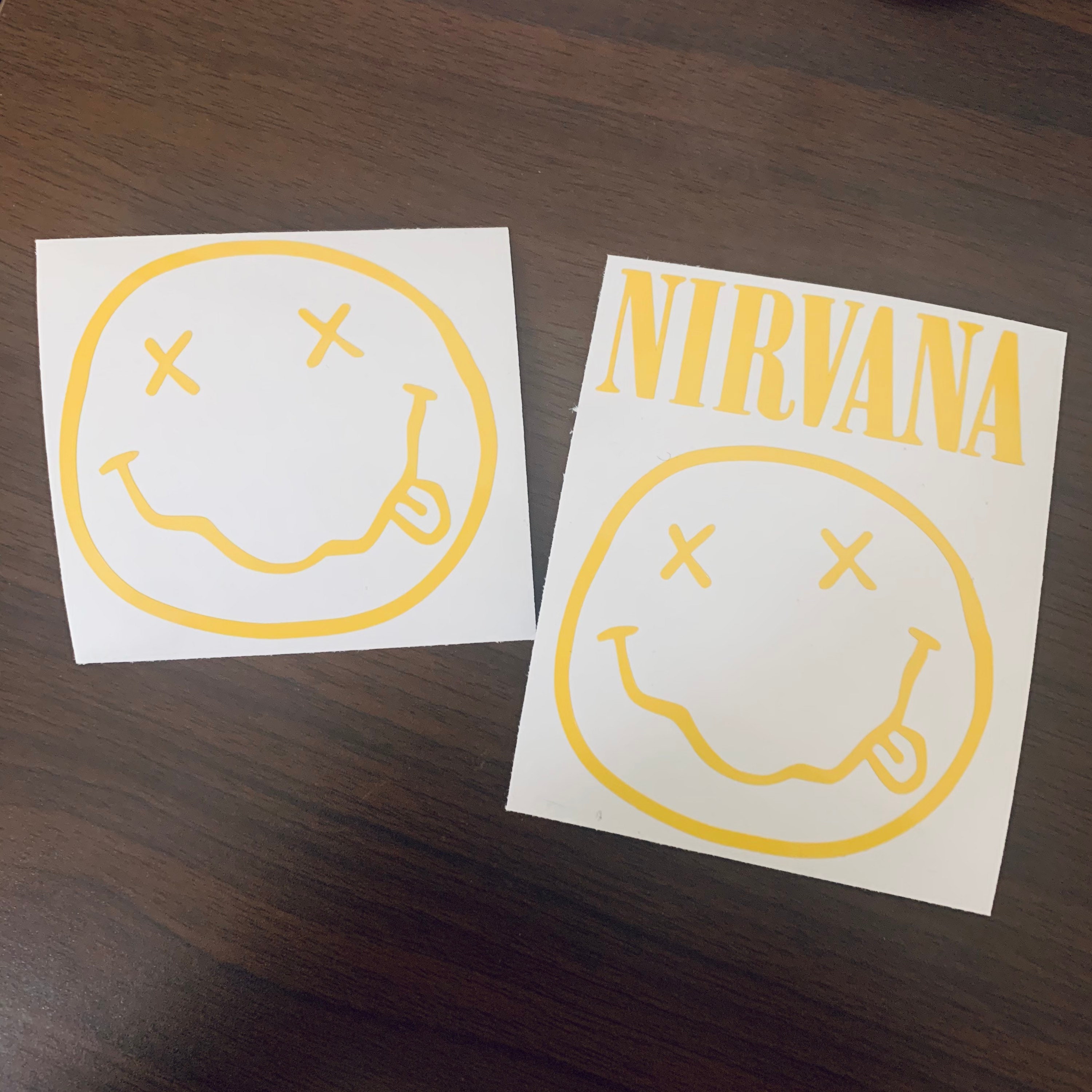 Binaural Records - Nirvana Smiley Face Logo Circle Sticker – Binaural  Records