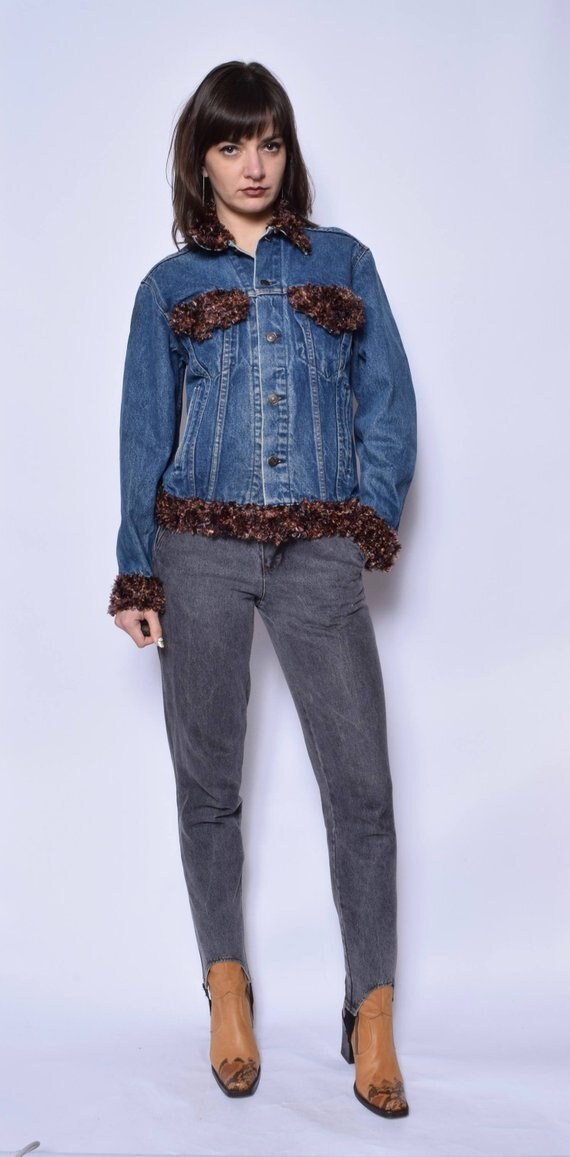 levis denim jacket fur collar