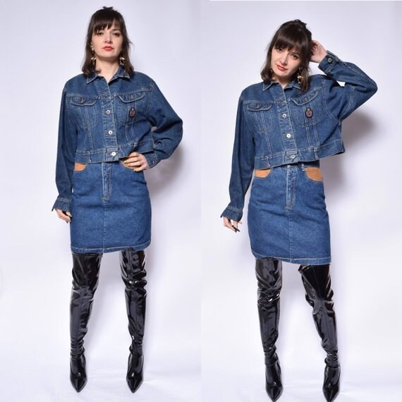 lee cropped denim jacket