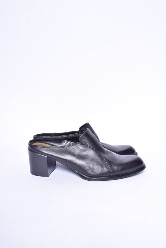 real leather mules