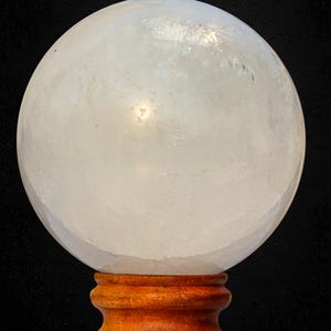 White Calcite Sphere: Natural Healing Crystal Ball, Home Decor (135MM) image 14