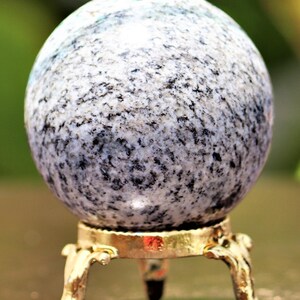 50MM Blue K2 Jasper Sphere: Chakra Balancing Crystal Decor image 7