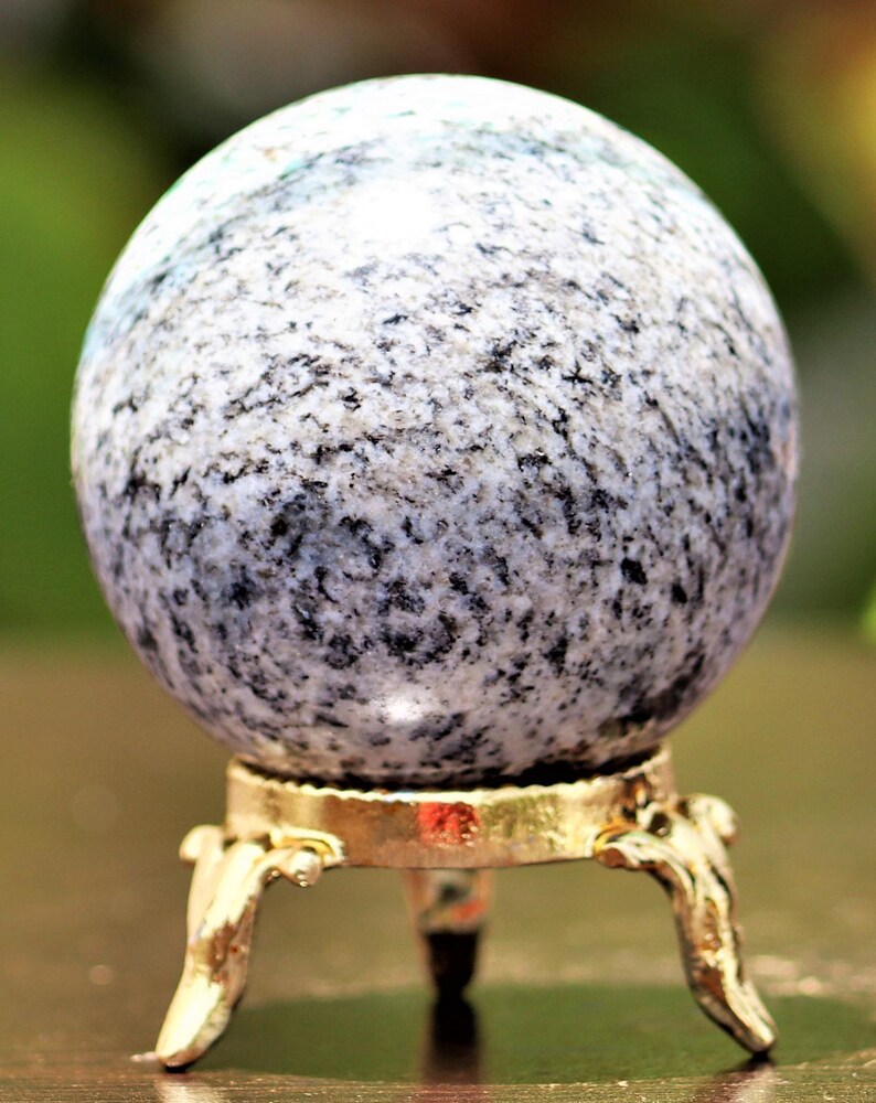 50MM Blue K2 Jasper Sphere: Chakra Balancing Crystal Decor image 7
