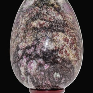 Pink Rubellite Tourmaline Crystal Egg: Chakra Healing Decor (160MM/65MM) image 6