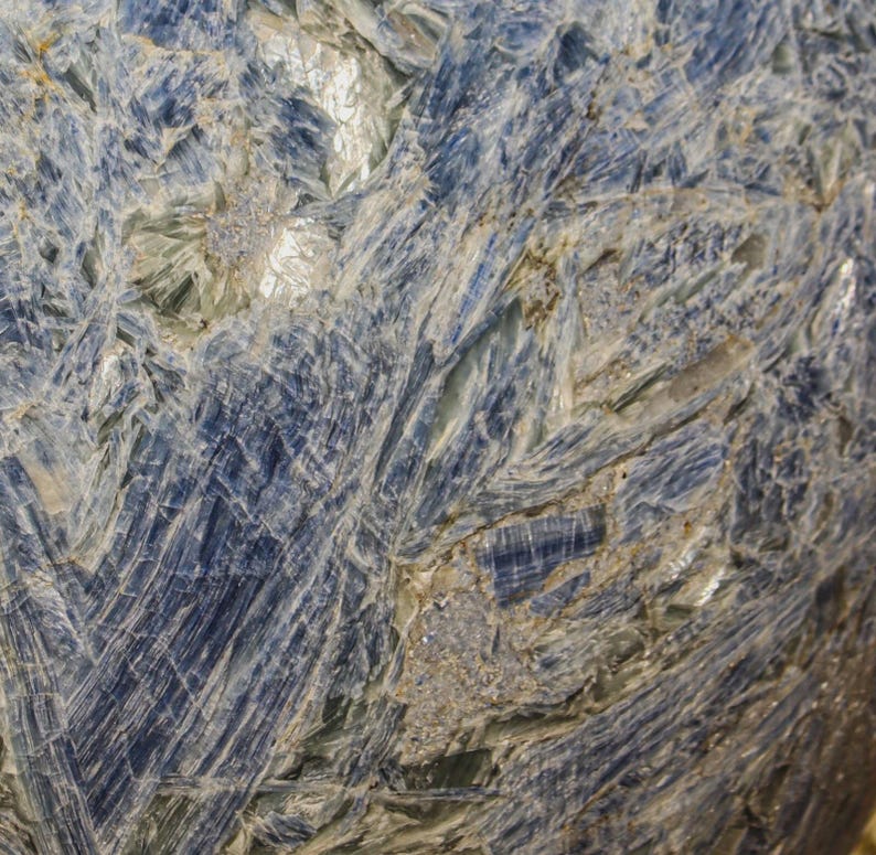 400MM Blue Kyanite Crystal Sphere: Natural Healing Stone Decor image 16