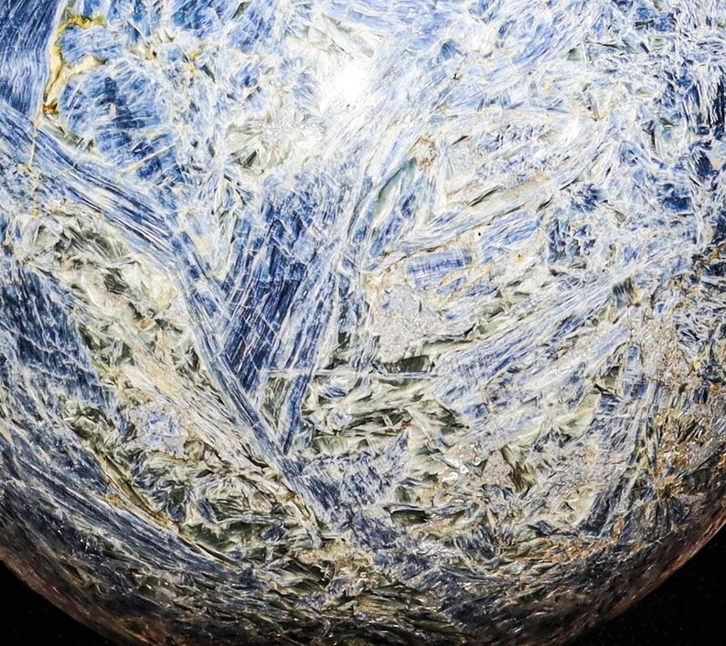 400MM Blue Kyanite Crystal Sphere: Natural Healing Stone Decor image 10