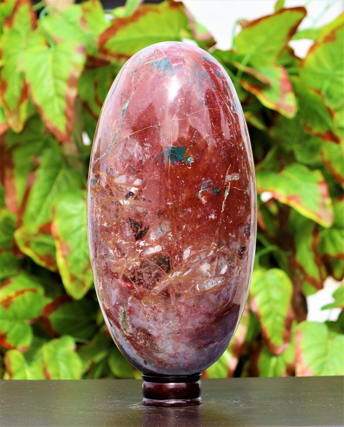 Huge 340MM Natural Green Fancy Jasper Stone Chakra Healing Etsy