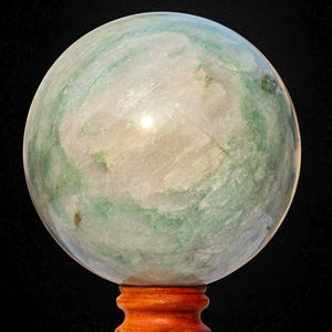 Grüne Aventurin-Kristallkugel: Heilstein-Dekor (160 MM & 200 MM)