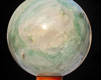 Green Aventurine Crystal Sphere: Healing Stone Decor (160MM & 200MM)