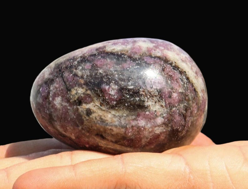 Pink Rubellite Tourmaline Crystal Egg: Chakra Healing Decor (160MM/65MM) image 20